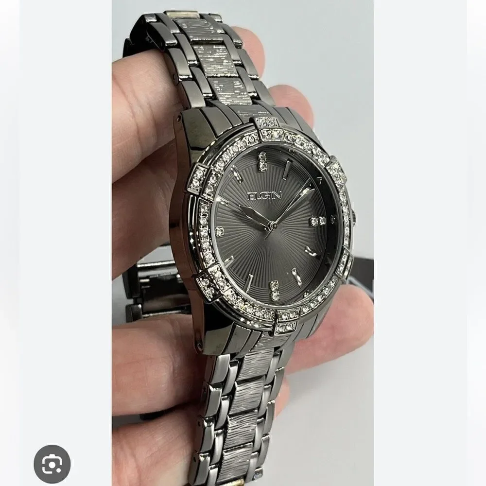 Elgin Men's Watch and Bracelet Set